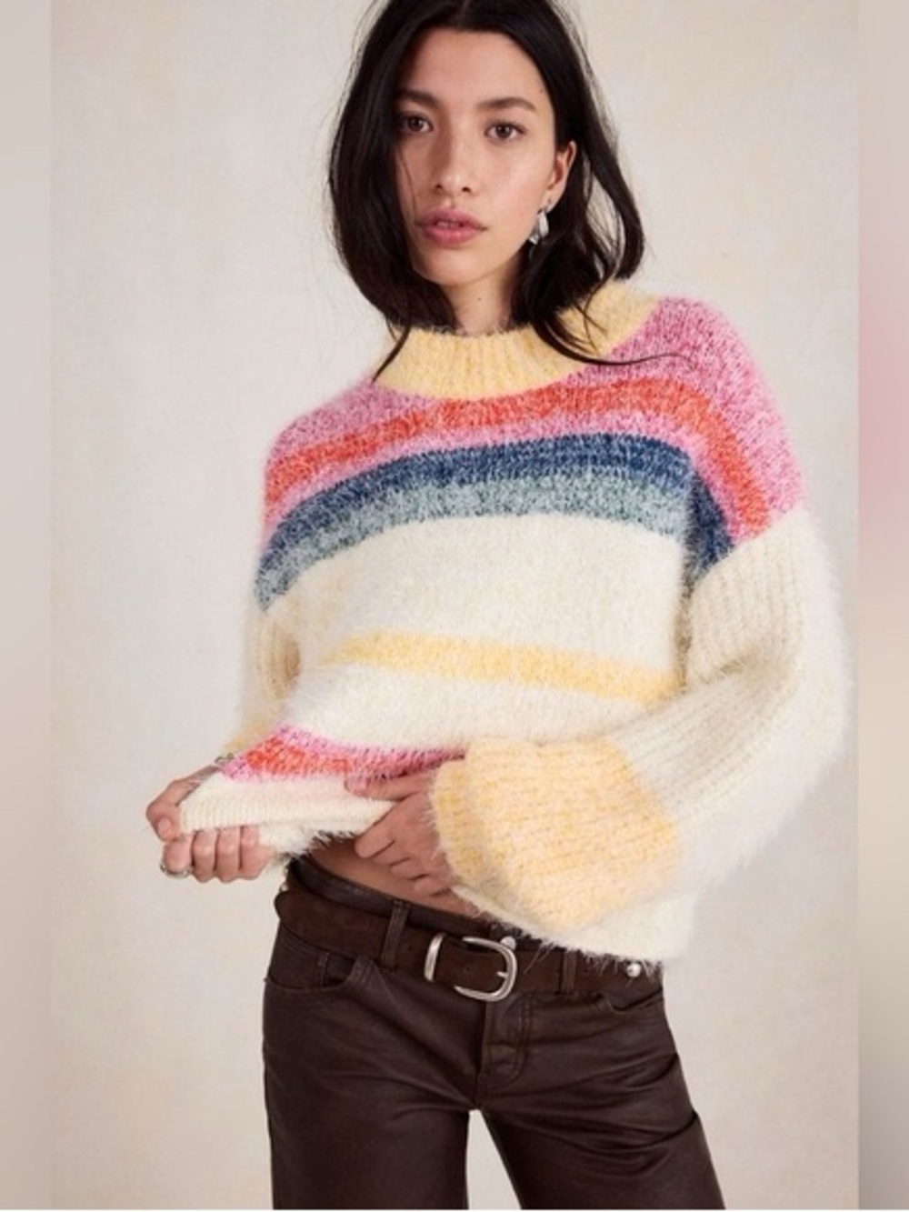 Free people candy lane sweater in candy combo